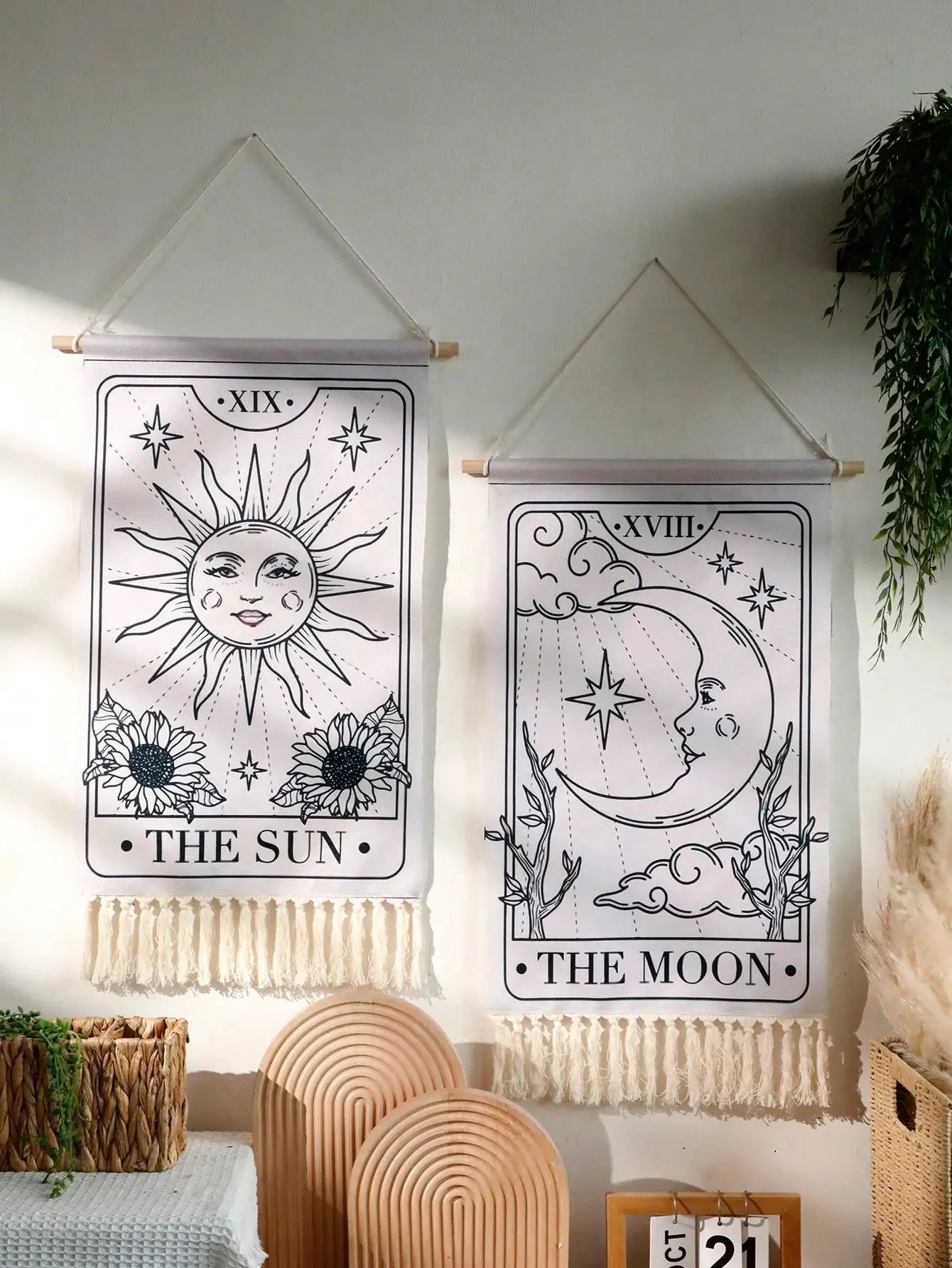 Sun And Moon Tarot Tapestries