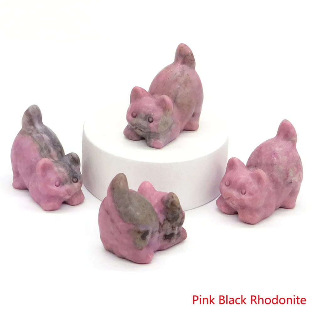Mini Playful Kitty Carving