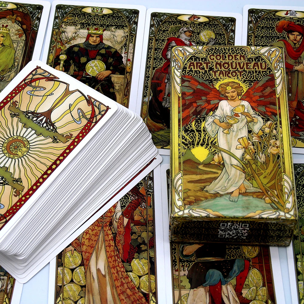 Golden Art Nouveau Tarot Deck