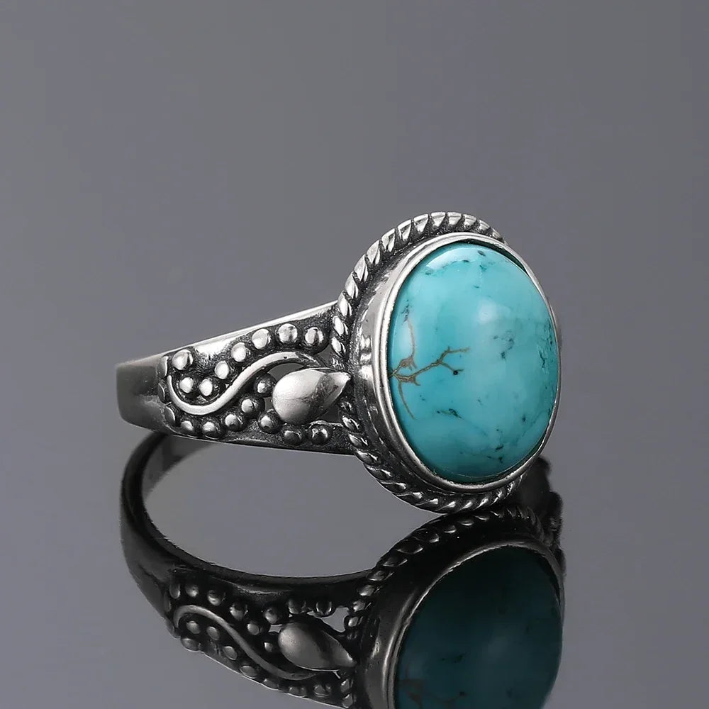 925 Sterling Silver Rings - Turquoise Collection - non-plated