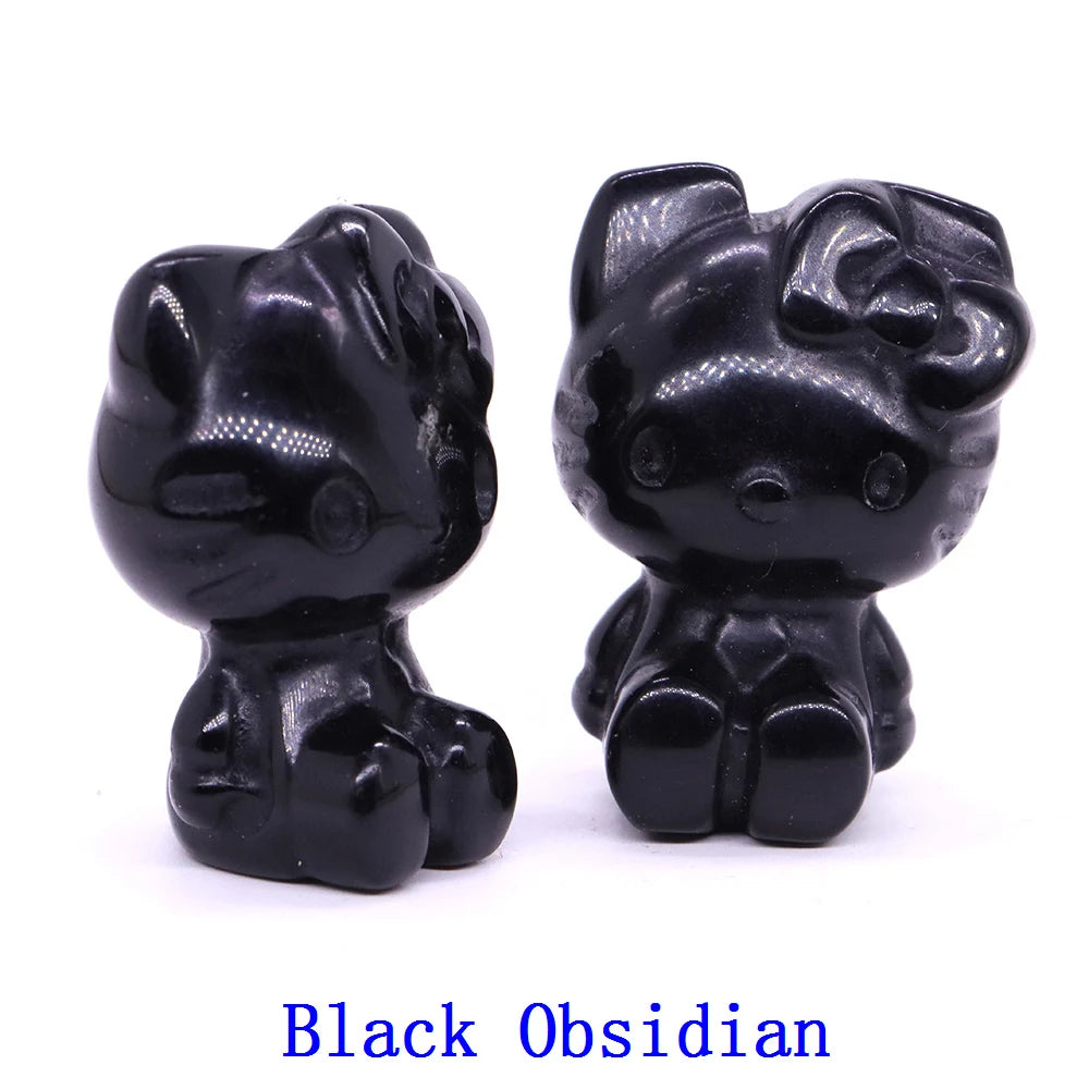 Mini Hello Kitty Crystal Carvings