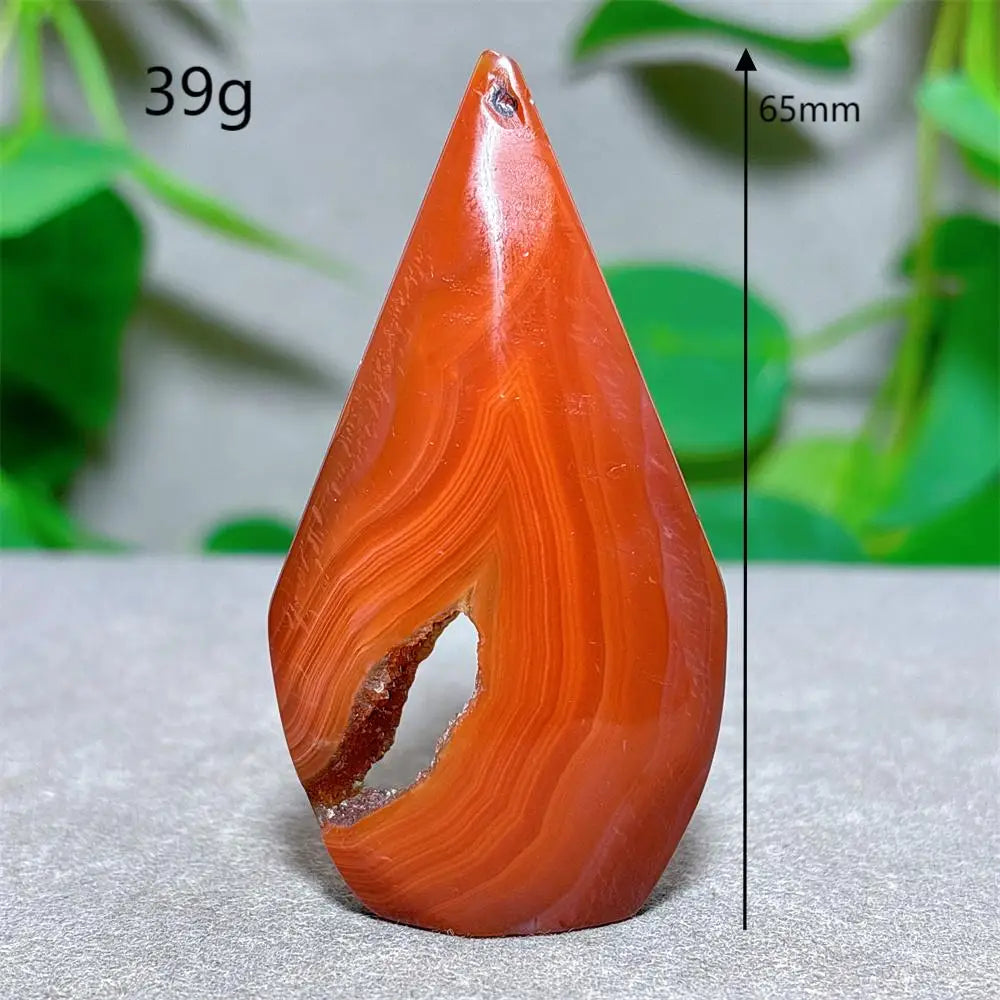 Carnelian Crystal Druzy Free Form