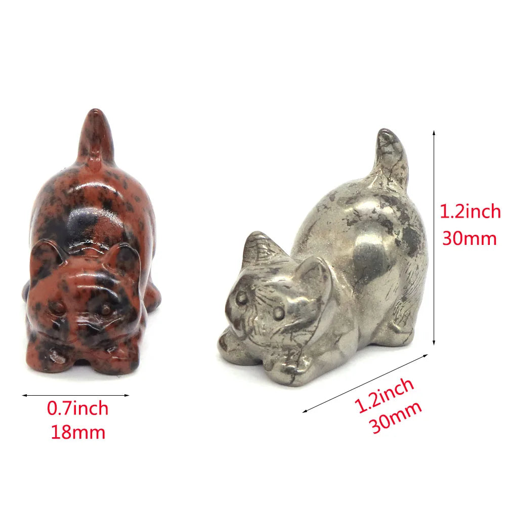 Mini Playful Kitty Carving
