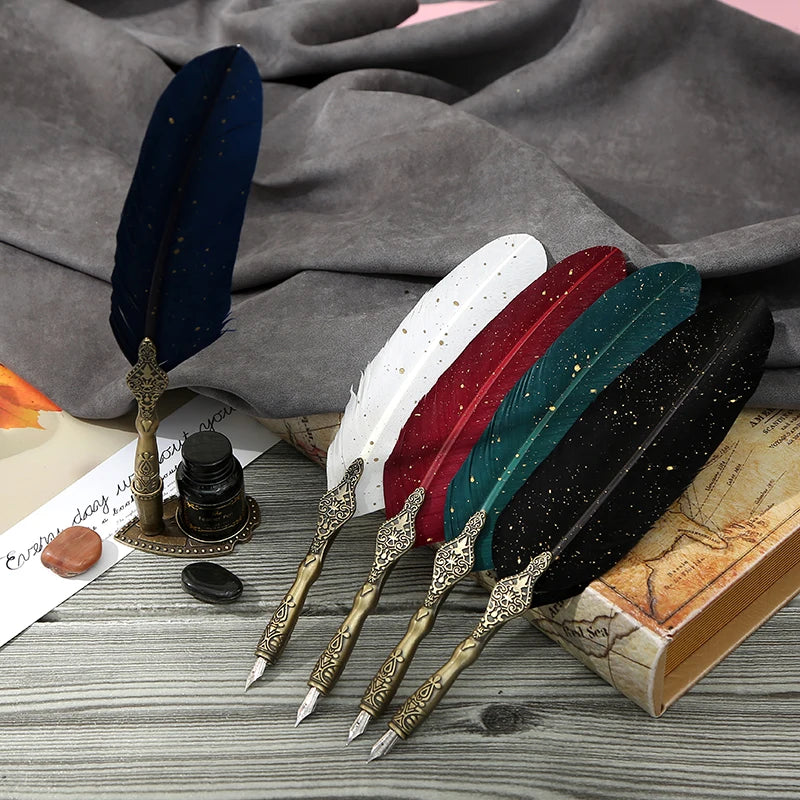 Feather Quill Pen Set