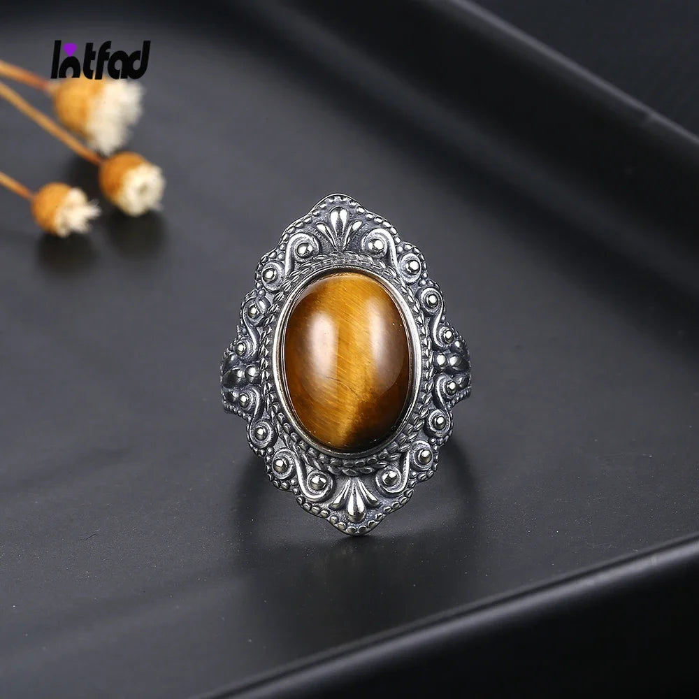 925 Sterling Silver Rings - Tigers Eye Collection - non-plated