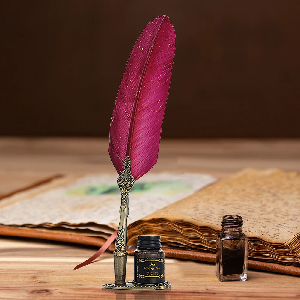 Feather Quill Pen Set