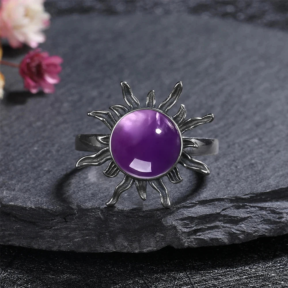 925 Sterling Silver Rings - Amethyst Collection - non-plated