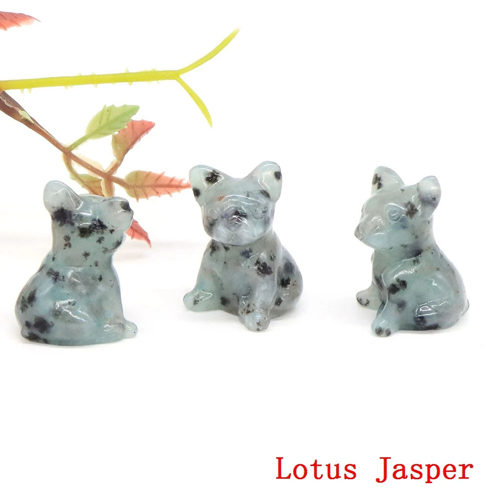 Mini French Bulldog Crystal Carvings