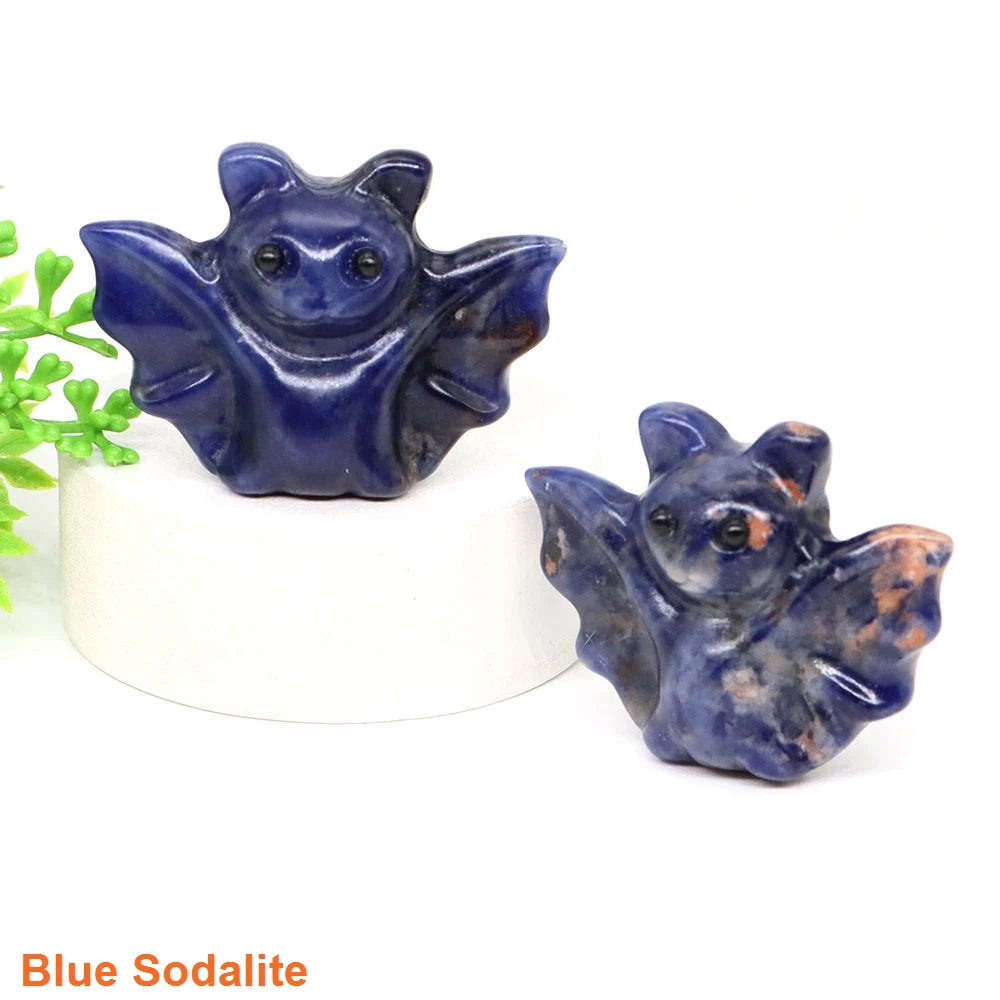 Mini Baby Bat Crystal Carvings
