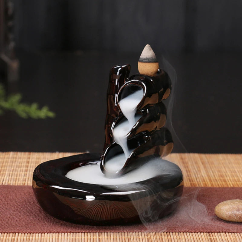 Back Flow Incense Burners - Crimson Ash Collection