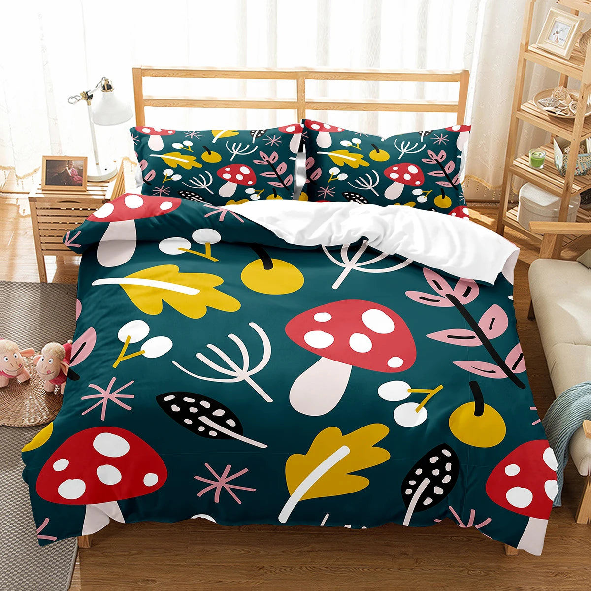 Duvet Cover and Pillowcase Sets - Mushroom Collection