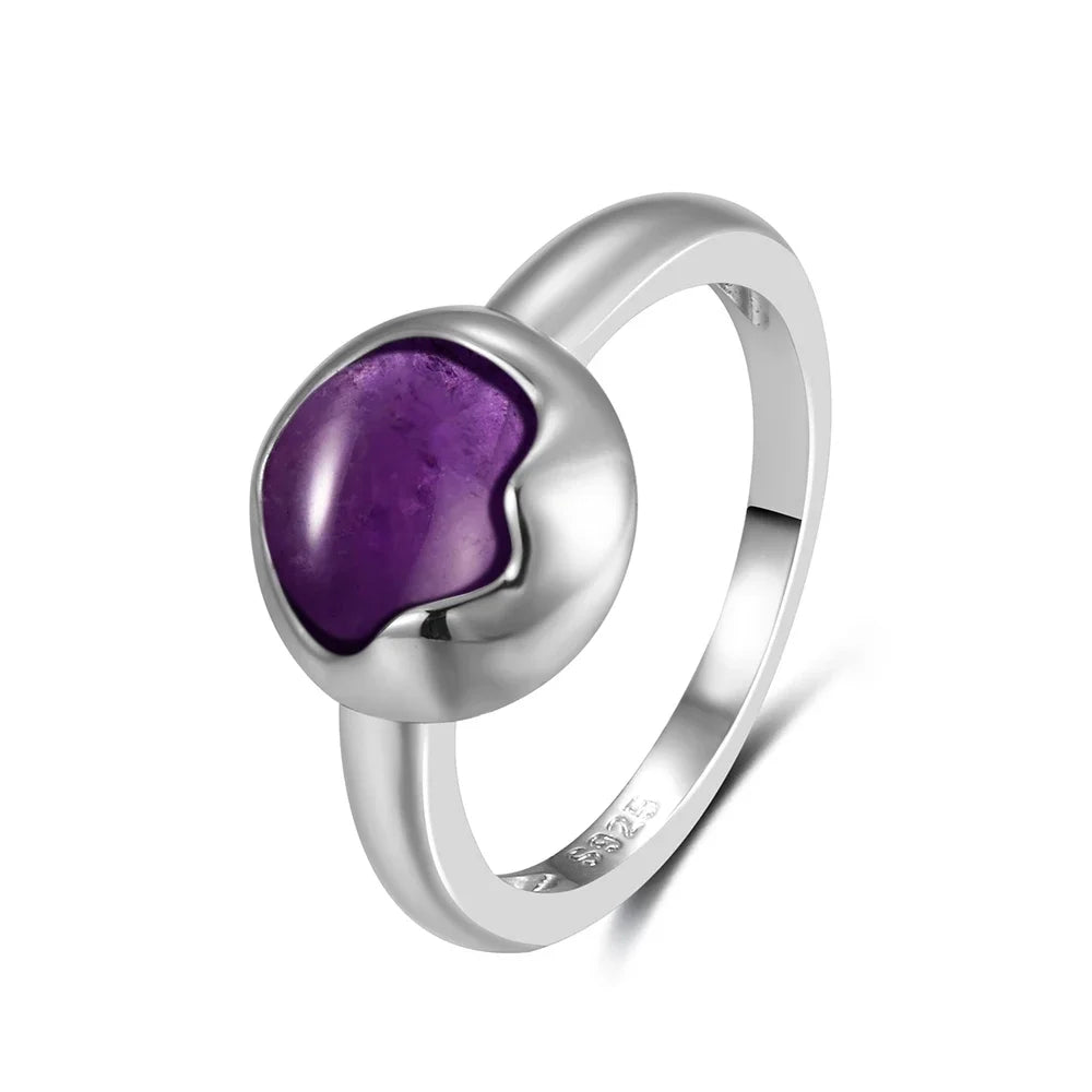925 Sterling Silver Rings - Amethyst Collection - non-plated