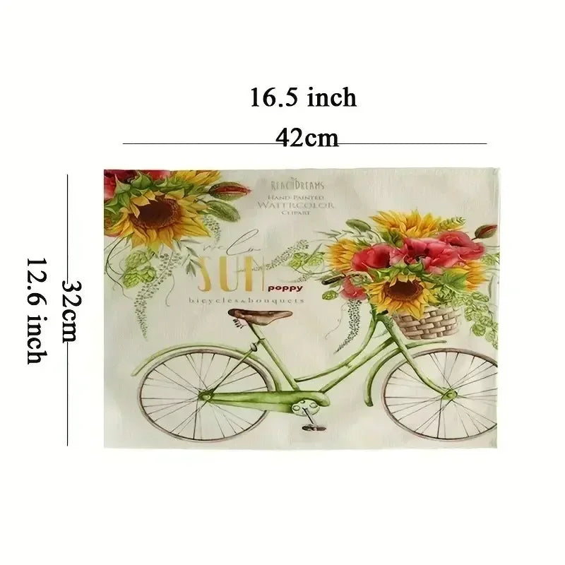 Forest Mushroom Placemats - 4/6/8PCS