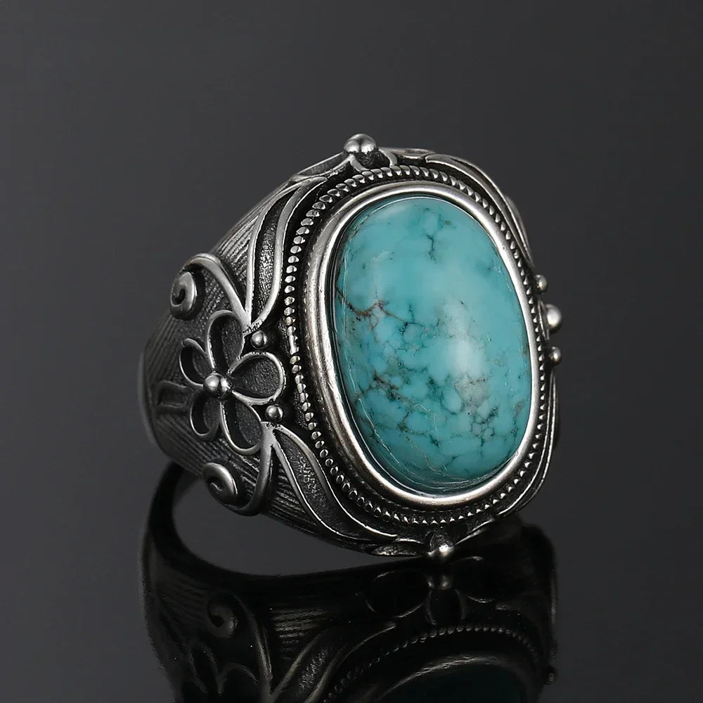 925 Sterling Silver Rings - Turquoise Collection - non-plated