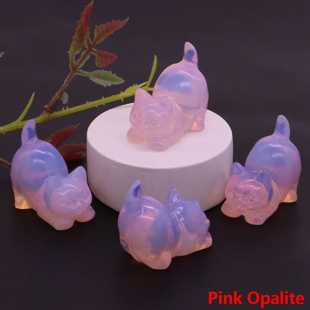 Mini Playful Kitty Carving