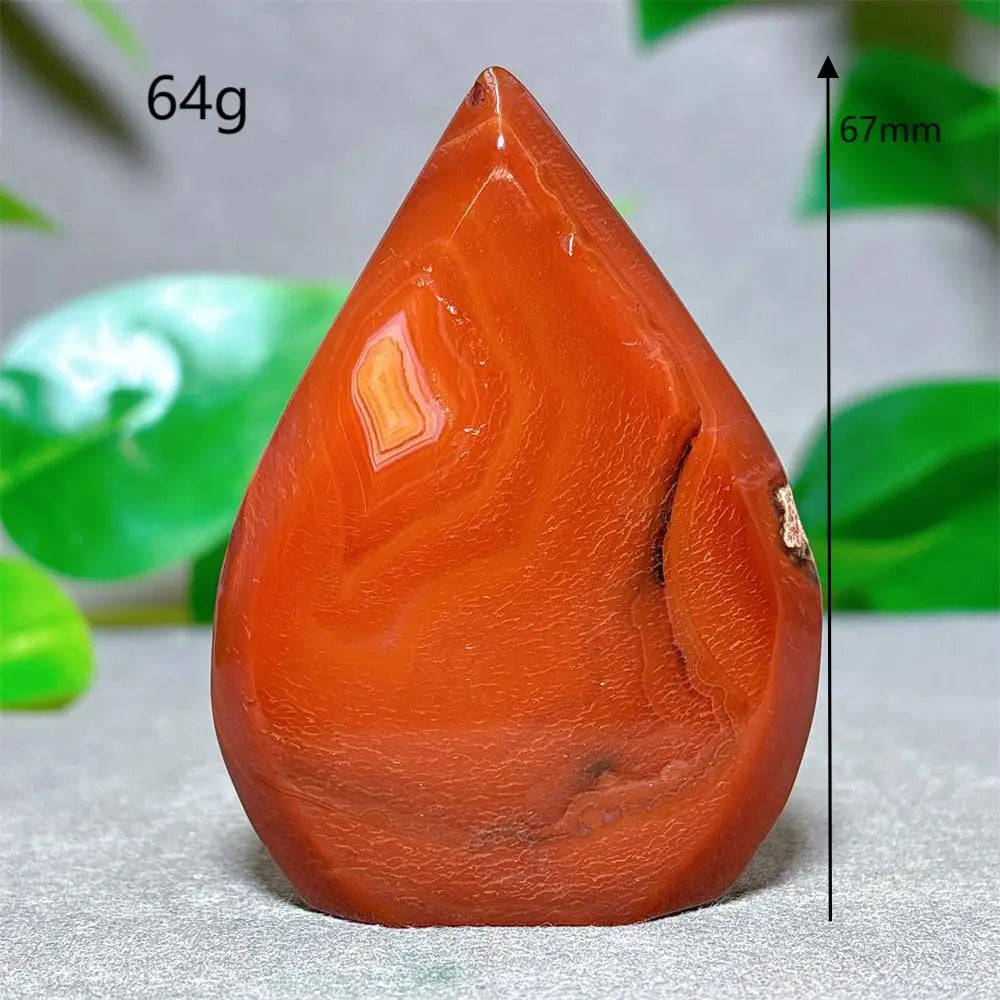 Carnelian Crystal Druzy Free Form