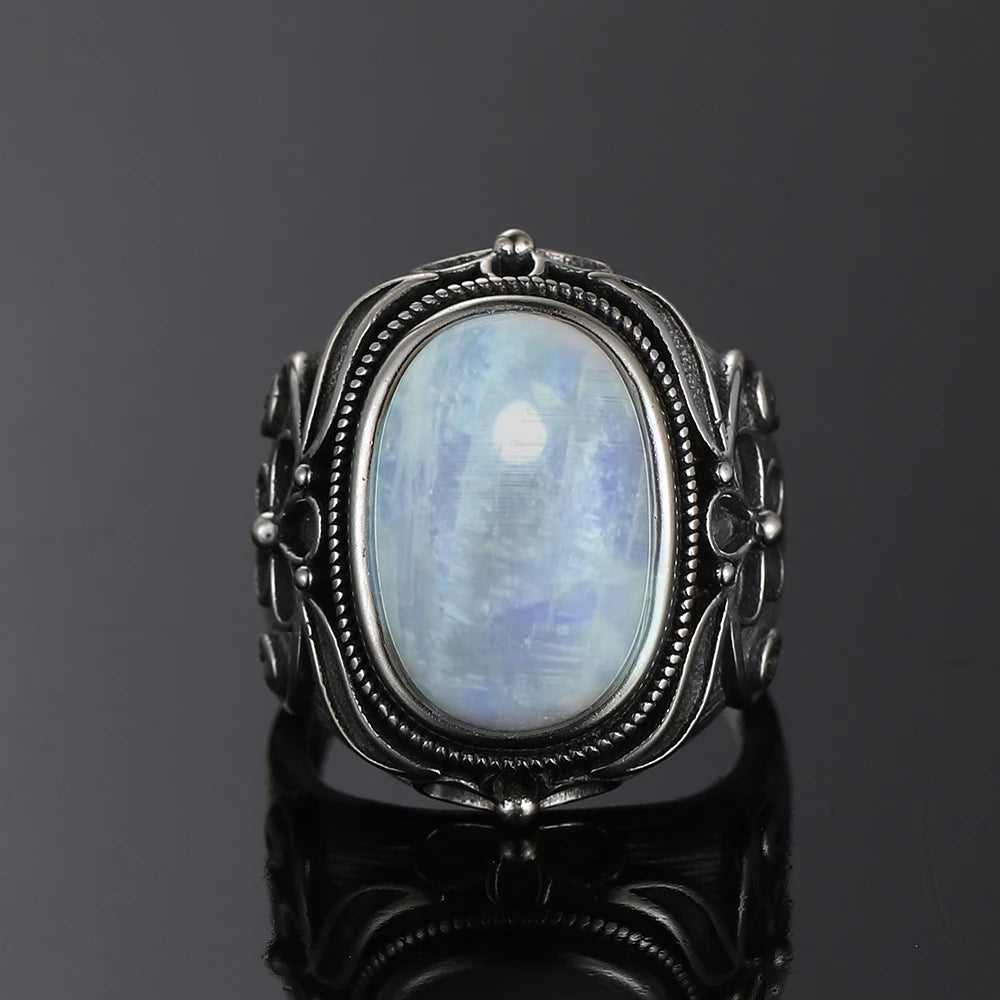 925 Sterling Silver Rings - Moonstone Collection - non-plated