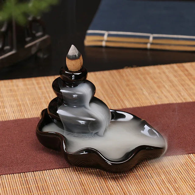 Back Flow Incense Burners - Crimson Ash Collection