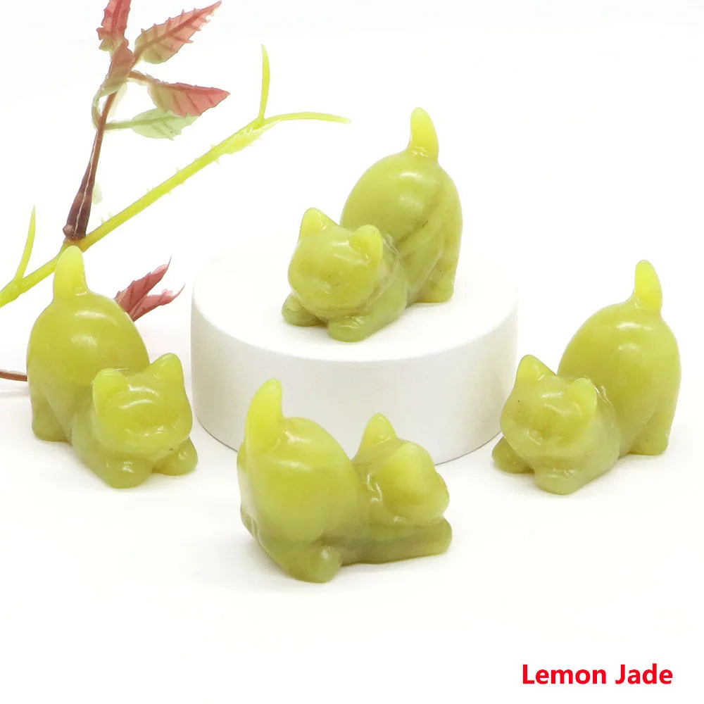 Mini Playful Kitty Carving