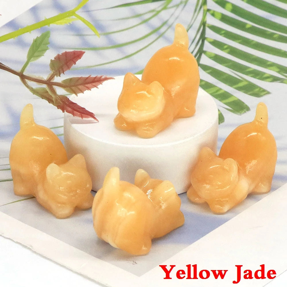 Mini Playful Kitty Carving
