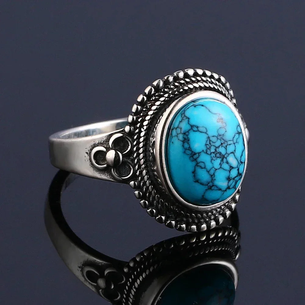 925 Sterling Silver Rings - Turquoise Collection - non-plated