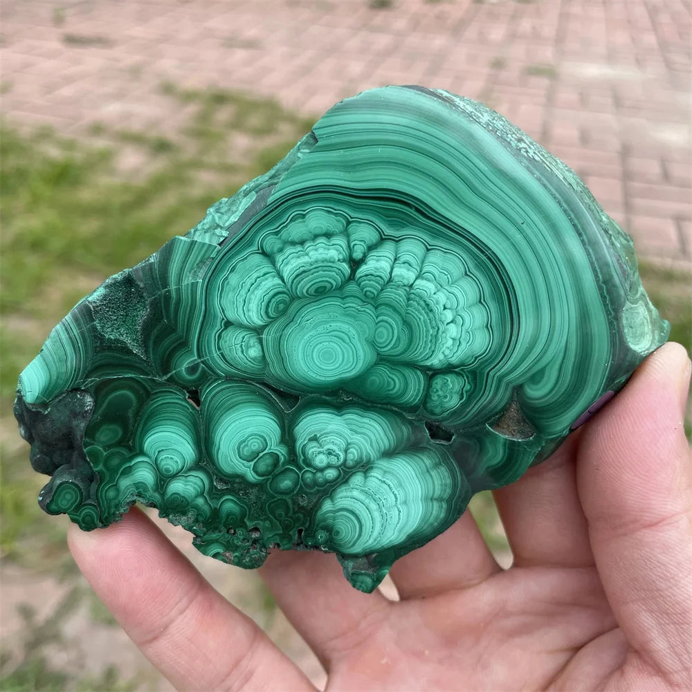 Medium Malachite Crystal Slices