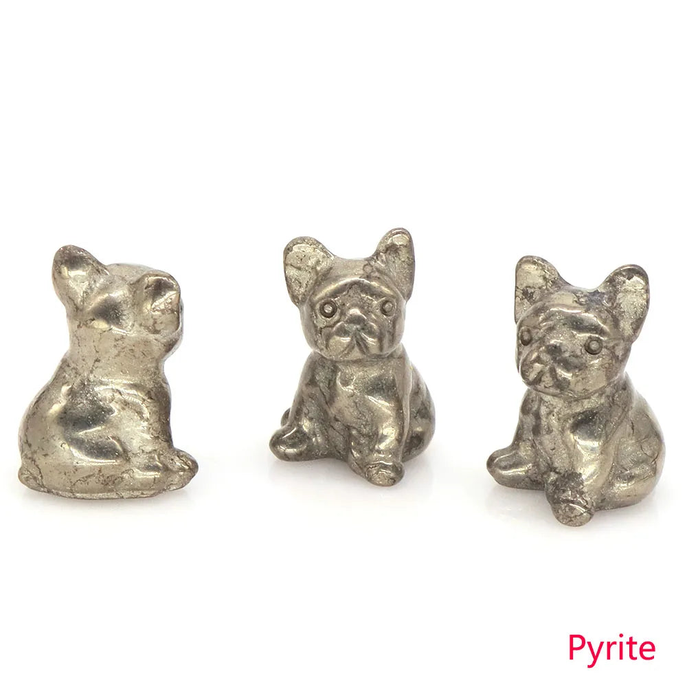 Mini French Bulldog Crystal Carvings