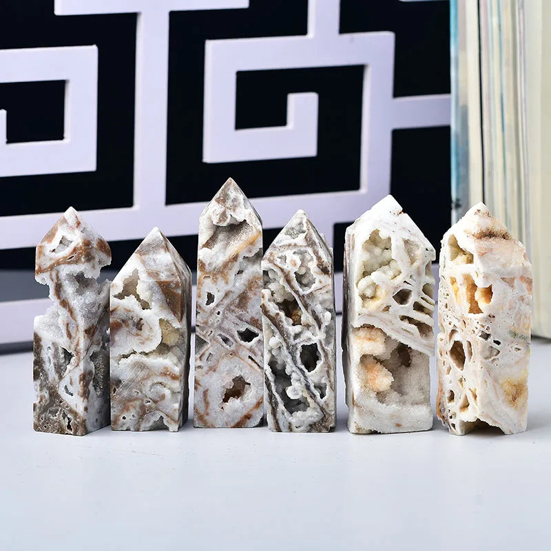 Druzy Agate Column