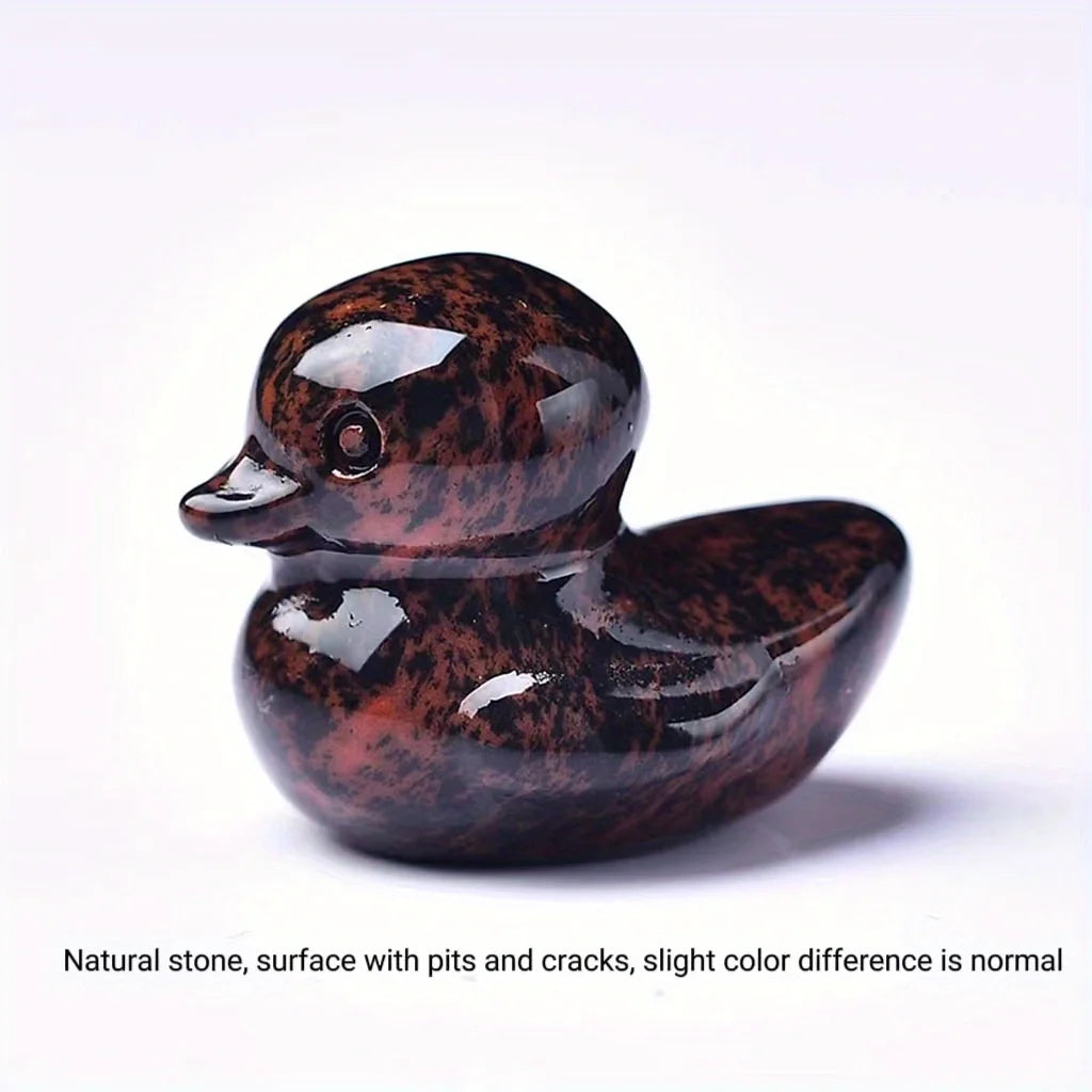 Mini Duckling Crystal Carving