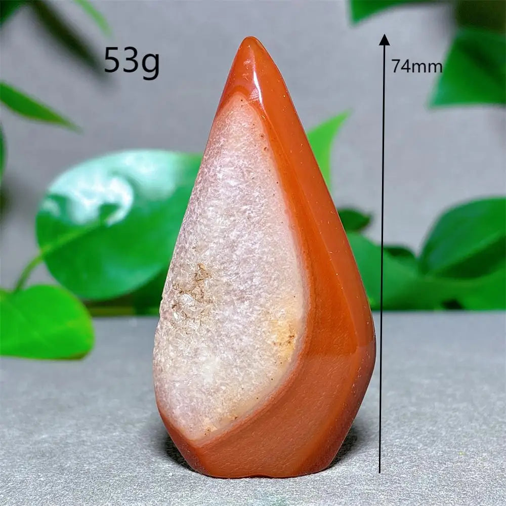 Carnelian Crystal Druzy Free Form