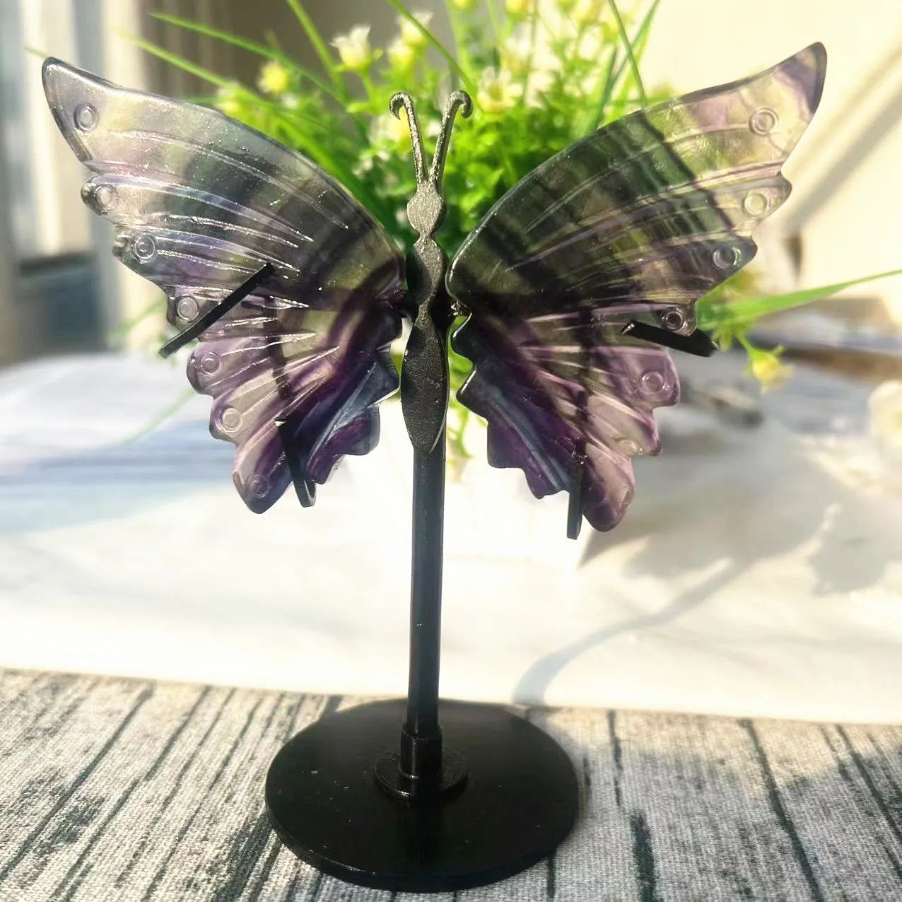 Crystal Butterfly Wings With Stand - Medium Collection