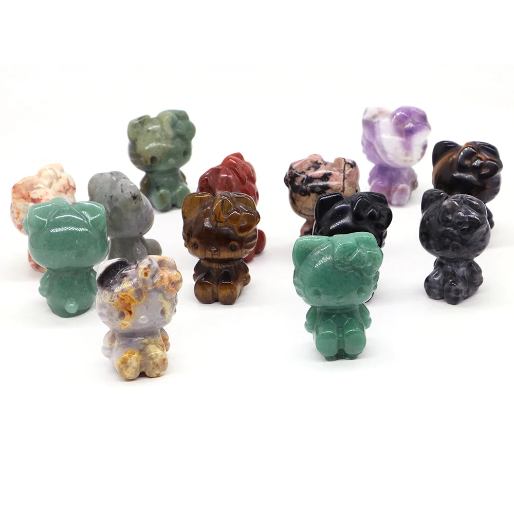 Mini Hello Kitty Crystal Carvings