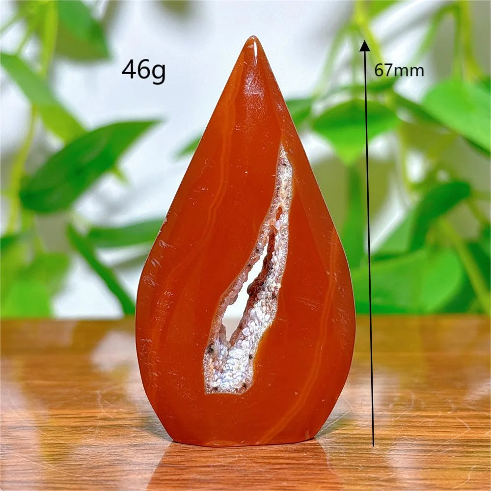 Carnelian Crystal Druzy Free Form