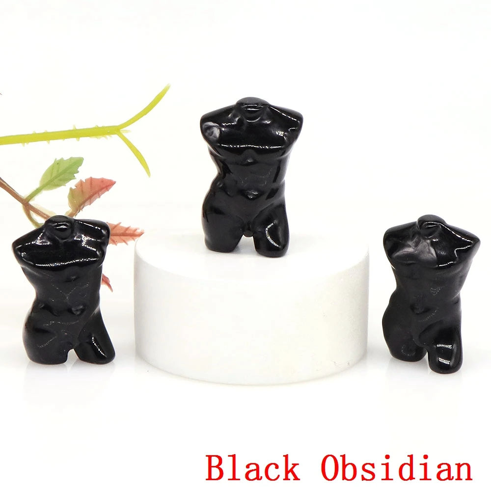 Mini Crystal Adonis Body Carvings