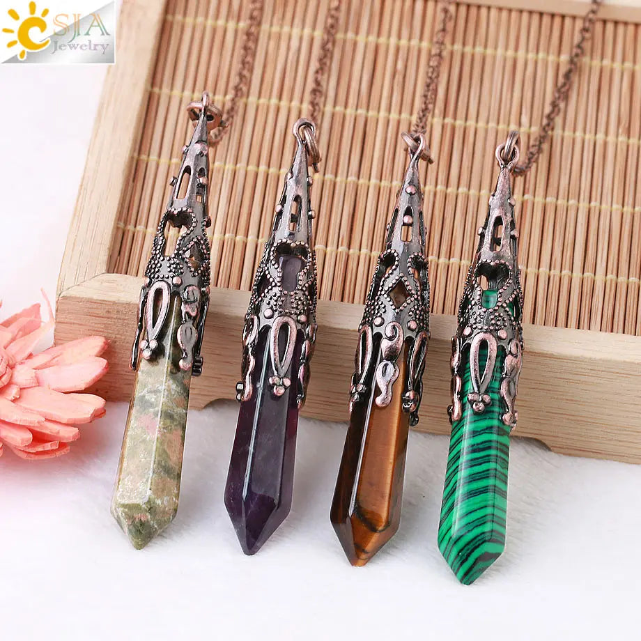 Ornate Crystal Pendulums - Medieval Collection