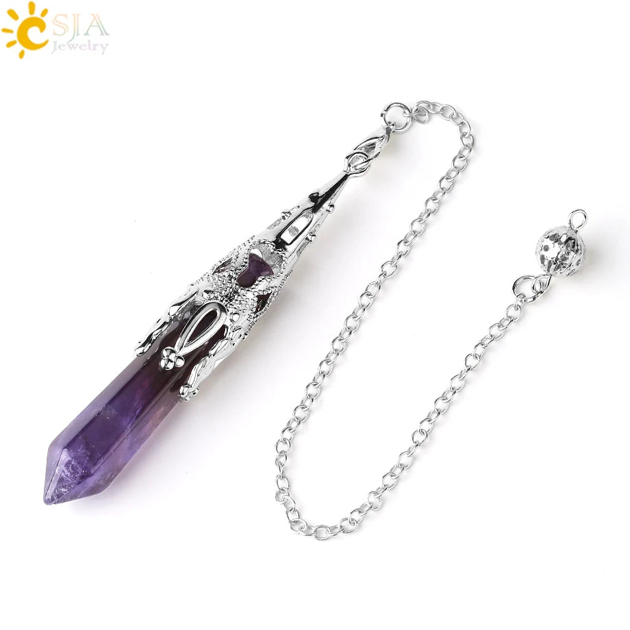 Ornate Crystal Pendulums - Medieval Collection