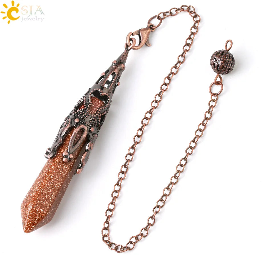 Ornate Crystal Pendulums - Medieval Collection