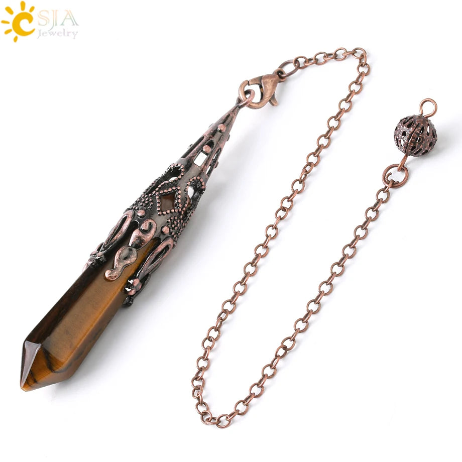 Ornate Crystal Pendulums - Medieval Collection