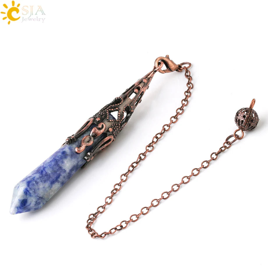 Ornate Crystal Pendulums - Medieval Collection