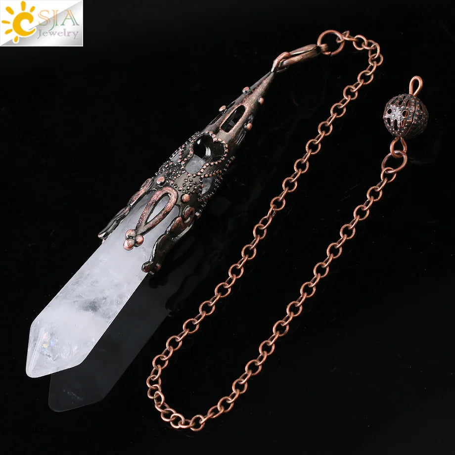 Ornate Crystal Pendulums - Medieval Collection