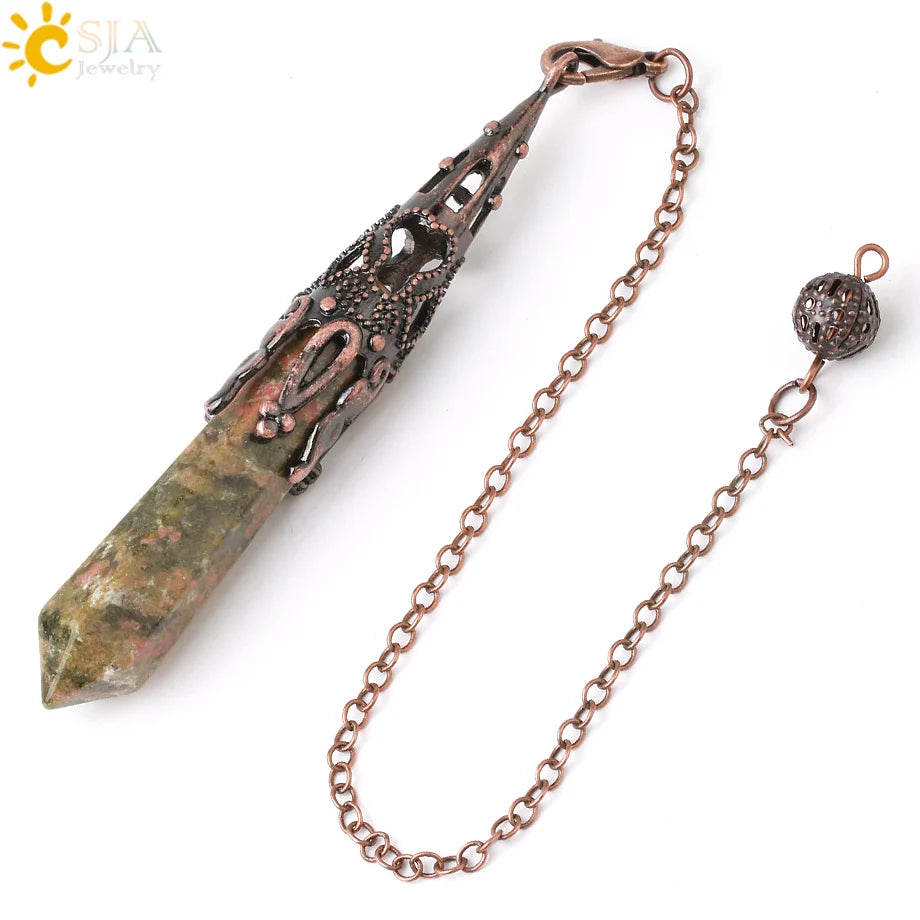 Ornate Crystal Pendulums - Medieval Collection