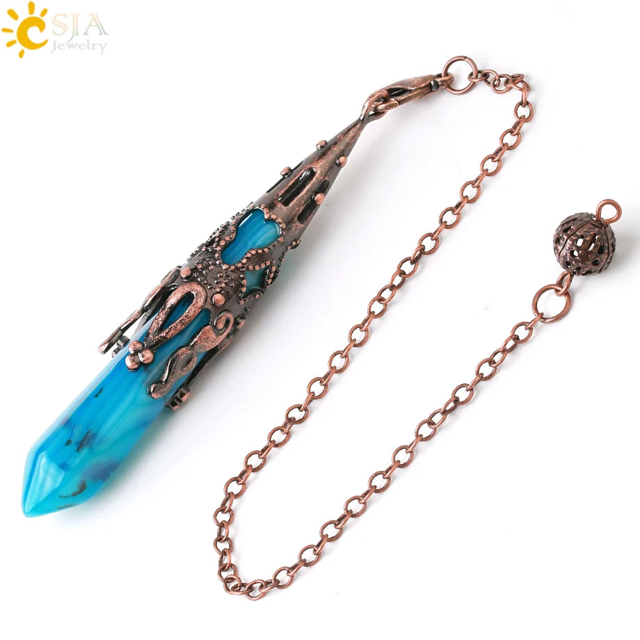 Ornate Crystal Pendulums - Medieval Collection