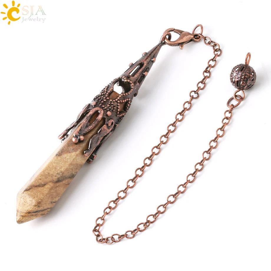Ornate Crystal Pendulums - Medieval Collection