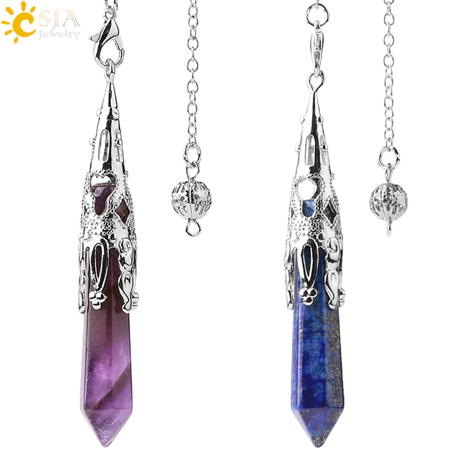 Ornate Crystal Pendulums - Medieval Collection