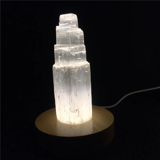 Selenite Light Bases
