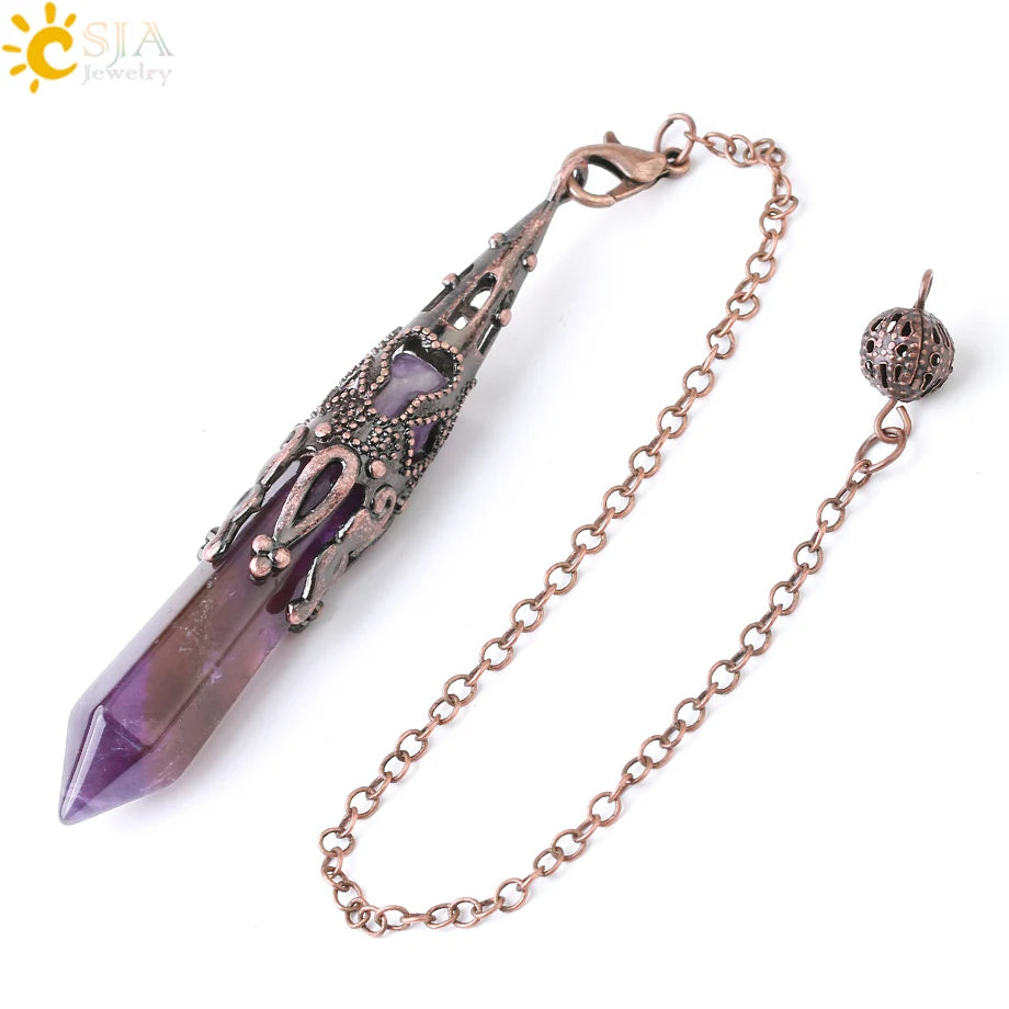 Ornate Crystal Pendulums - Medieval Collection