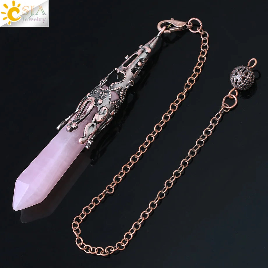 Ornate Crystal Pendulums - Medieval Collection