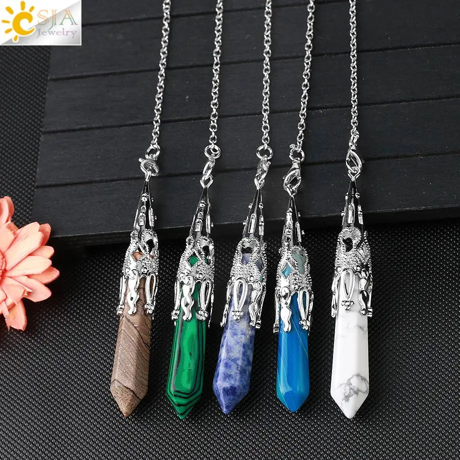 Ornate Crystal Pendulums - Medieval Collection