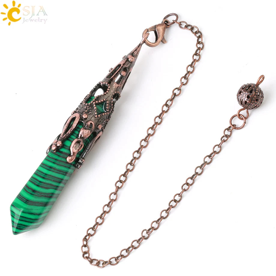 Ornate Crystal Pendulums - Medieval Collection