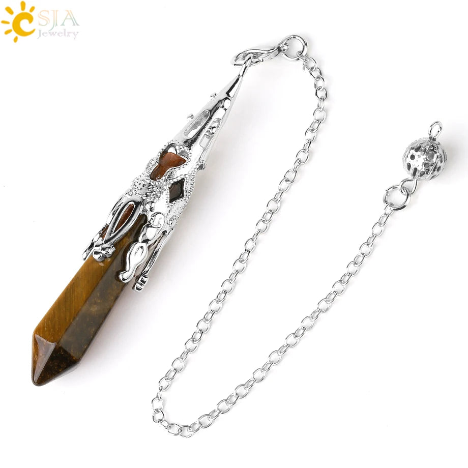 Ornate Crystal Pendulums - Medieval Collection